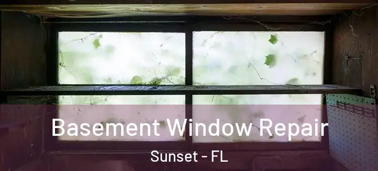 Basement Window Repair Sunset - FL